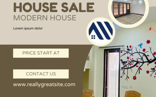 Violet and Brown Modern Furniture Minimalist Facebook Post